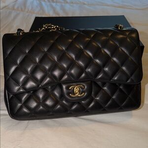 Chanel Classic Black Quilted Shoulder Bag